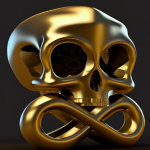 material skull avatar